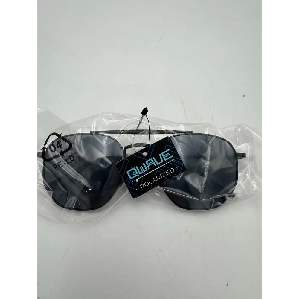 Mens Navigator Smoke Gradient Lens Black Metal Frame Geometric Sunglasses New